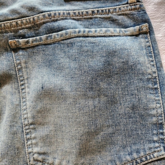 7 For All Mankind Raw Edges Easy Boy Bootcut Sz. 33 Jeans - Picture 6 of 16